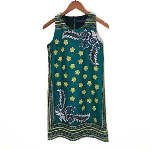 ZARA Floral Printed Sleeveless Shift Dress Size XS